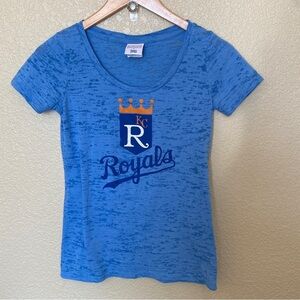 MLB Kansas City KC Royals baseball burnout T-shirt campus lifestyle small